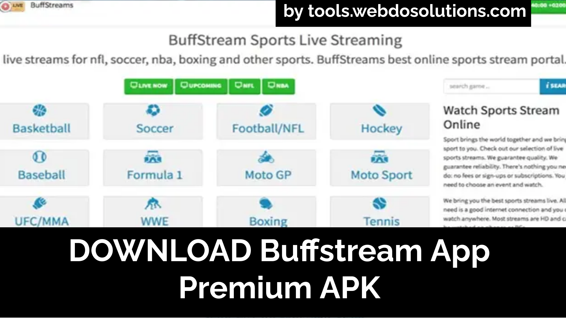 Download Buffstream App